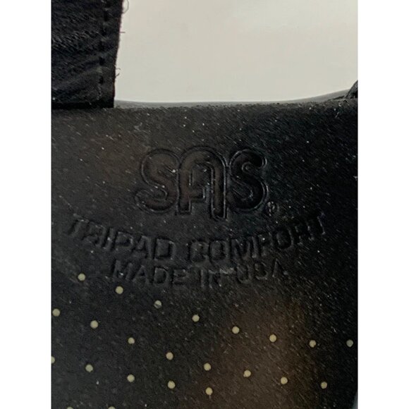 SAS Womens Huggy Black Leather Adjustable Comfort Sandals Size 8N M10094 - Picture 13 of 15